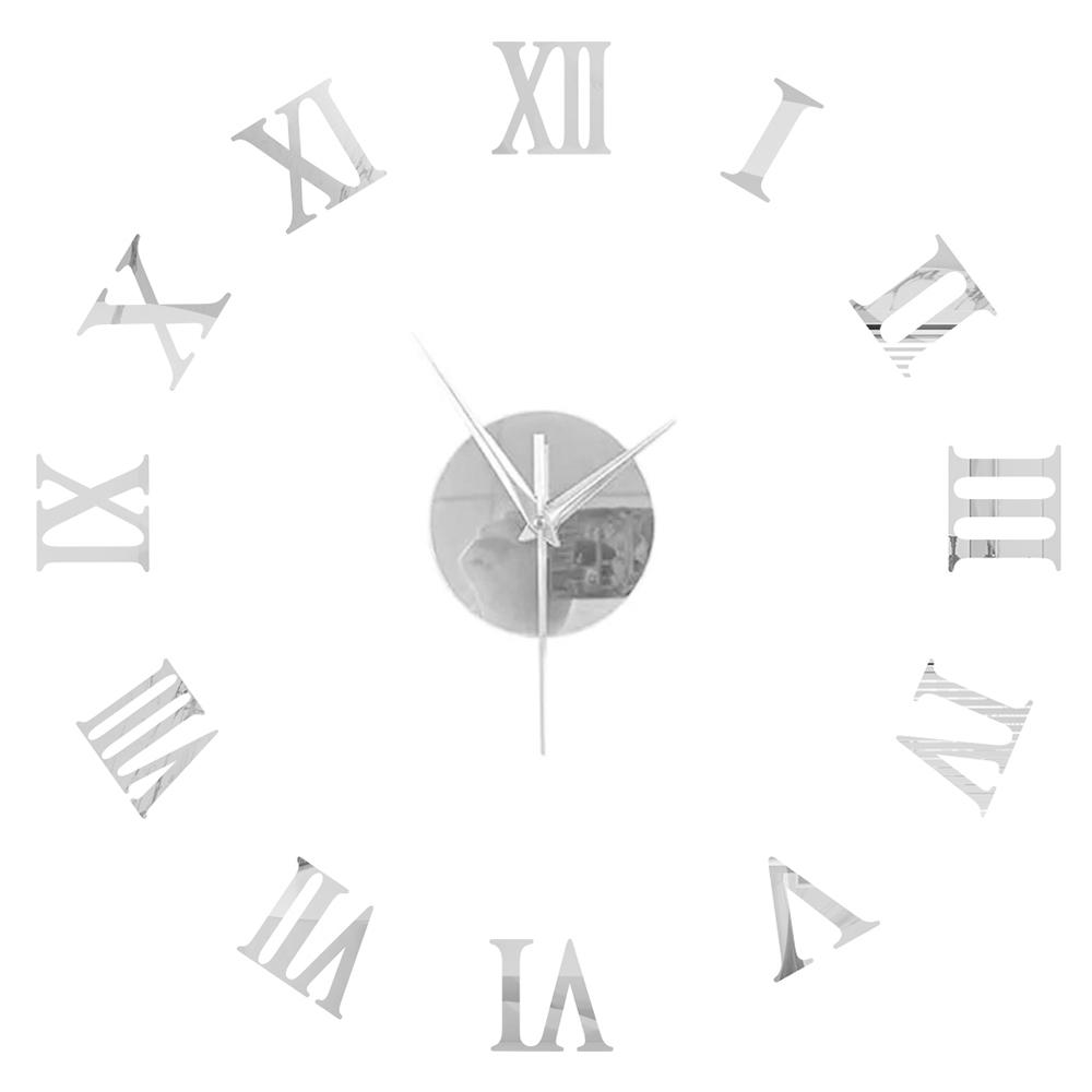 3D Wall Clock DIY Mirror Wall Stickers Home Decor Quartz Needle Watch Living Room Removable Art Decal Sticker Reloj De Pared Hot