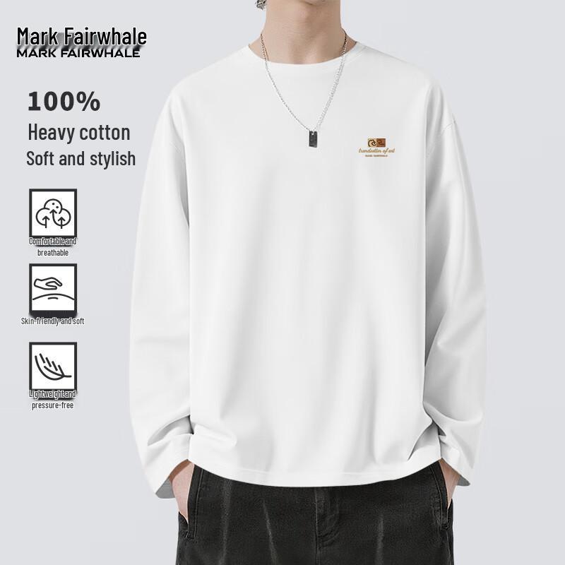 Mark Fairwhale Men's Heavyweight Cotton Long Sleeve T-Shirt