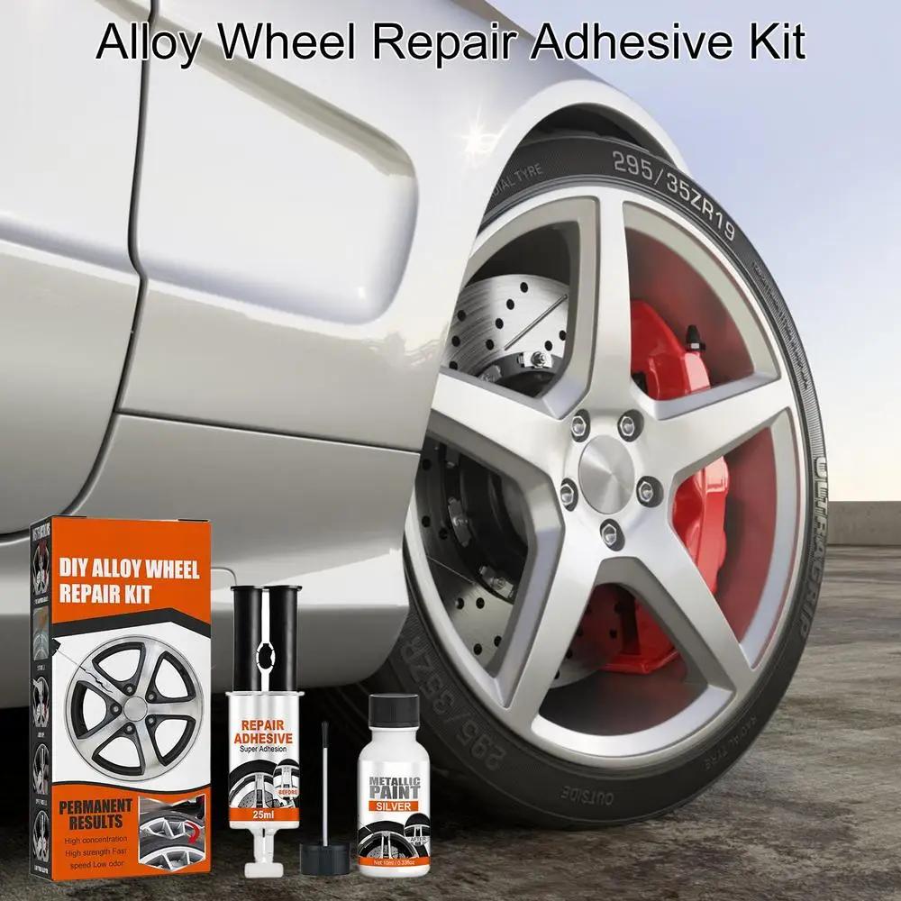 DIY Alloy Wheel Repair Kit Wheel Scratch Repair Kit Wheel Scratch Repair Kit For Damage To Alloy And Steel Wheels Auto Rim Dent