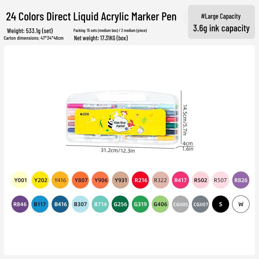 STA 1300 Large Capacity Non-Toxic Washable Acrylic Marker
