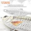 Realistic 3D Multi-Jointed Soft Plastic Brown Fish Scale Lure with Silk Tail for Sea Fishing