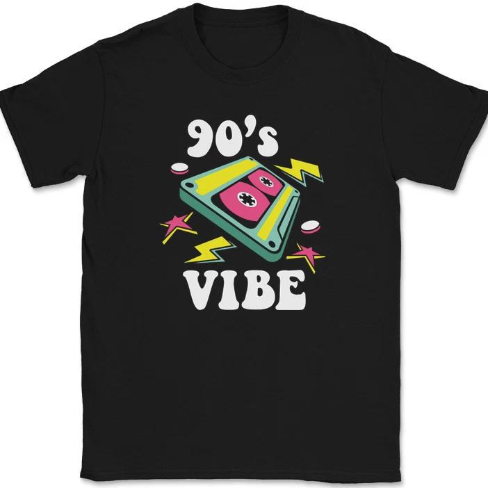90s Vibe T-Shirt Funny Party Retro Humor Party Bar Gift Tee