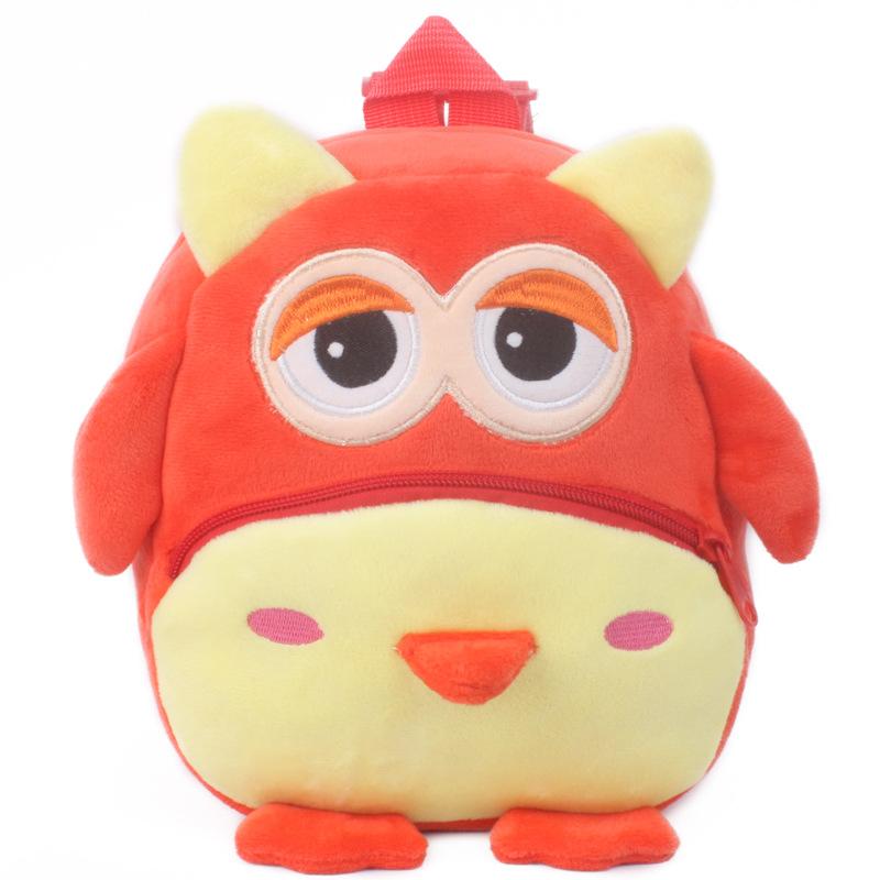 3D Fashion Children School Bags Cartoon Print Plush Kids Backpack Kindergarten Boys And Girls School Bags Mini Backpack Book Bag