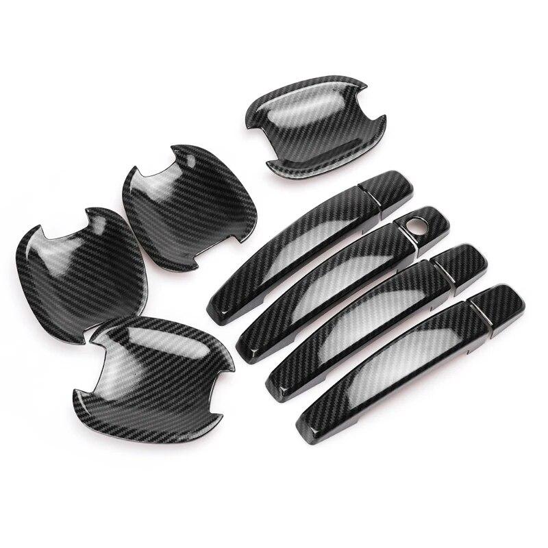 Samolepka Kryt kliky vnější dveře / Kryt misky dveří ve stylu uhlíkových vláken pro Chevrolet Cruze 2009 2010 2011 2012 2013