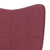 Relax Chair Burgundy Fabric