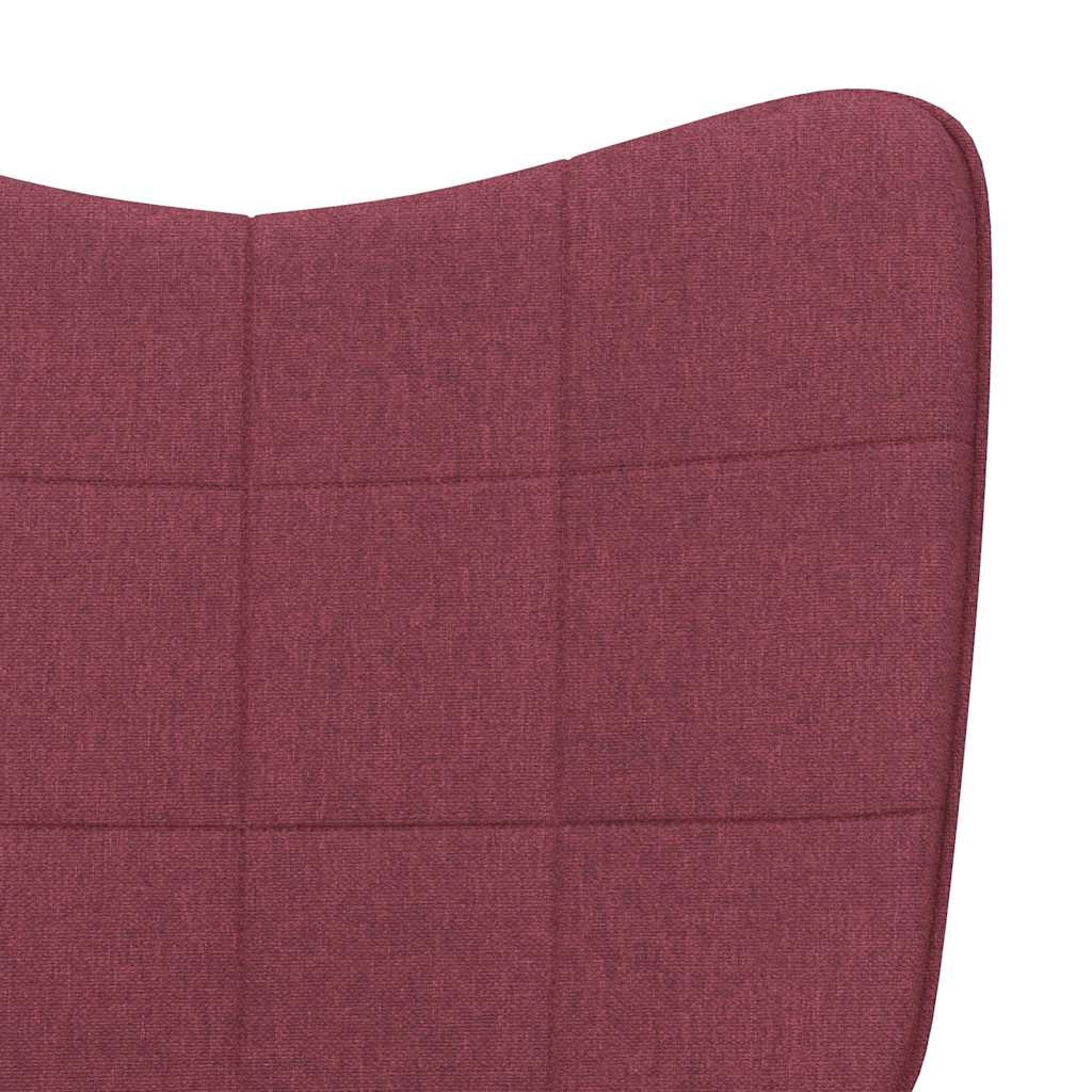 Relax Chair Burgundy Fabric