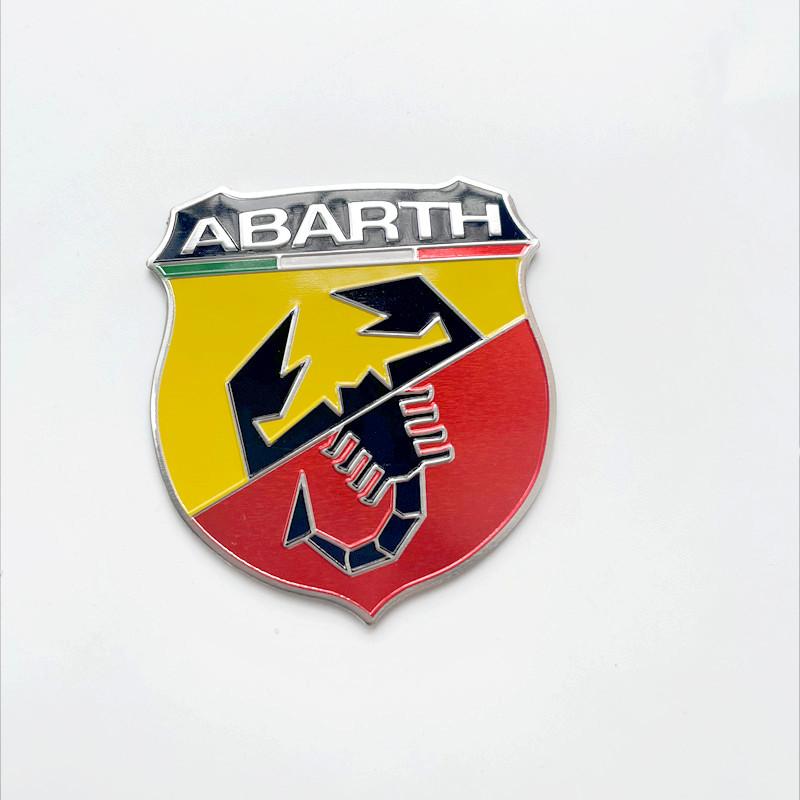 

3D Aluminum Emblem Sticker Car Rear Trunk Fender Badge Decals for 500 124 Punto Ducato Palio Bravo Accessories
