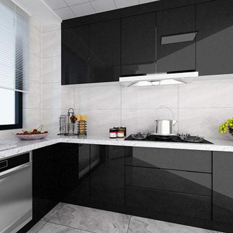 New Pearly Glossy PVC Self Adhesive Waterproof Wallpaper Kitchen Cabinet Sticker Furniture Renovation