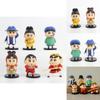 Collectible Pvc Anime Figure Set Featuring 6 Unique Character Designs For Display