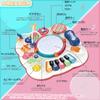 Jecimco Musical Toys Multifunctional Musical Table Early Development Bead Coaster Looping Educational Toys Instrument Toys Boys Girls Electronic