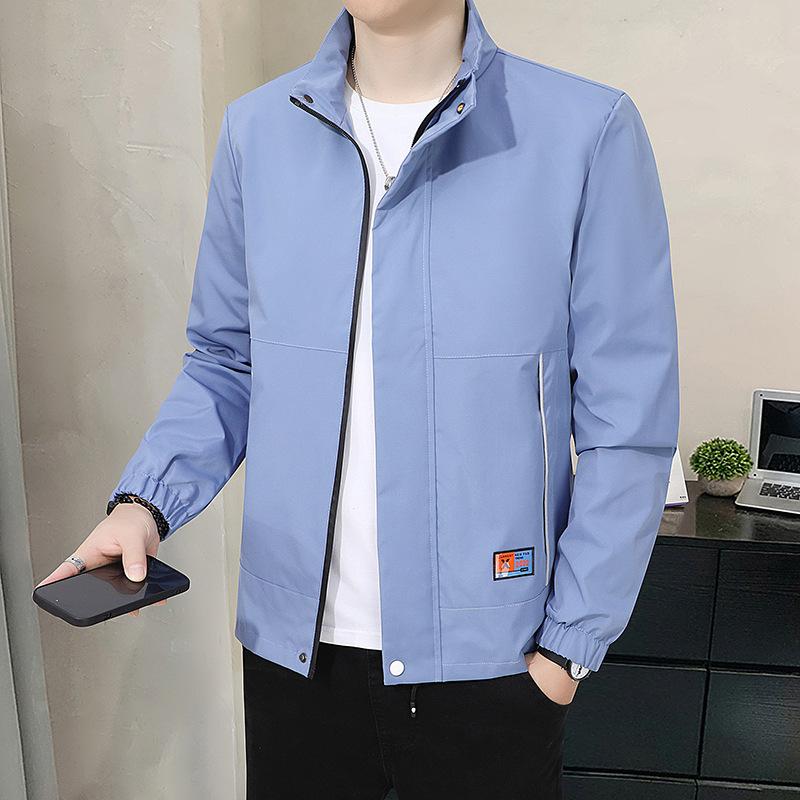 Sports Men Jacket Stand Collar Casual Jacket Youth Outdoor  for Men Clothing