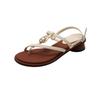 New Summer Retro Sandals and Women's Shoes with Thick Heels