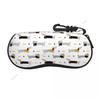 Portable Eyewear Case Cute Dogs Dachshunds Sunglasses Soft Case Glasses Box with Lanyard Zipper Eyeglass Case