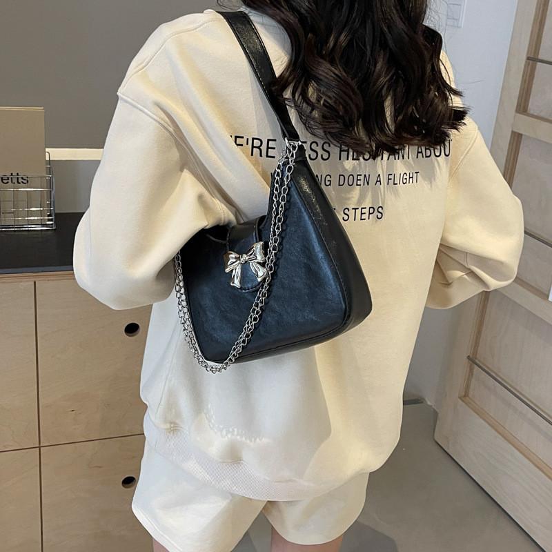 Trendy Fashionable Cute Bow Underarm Bag For Women Spring New Colorful Handbag