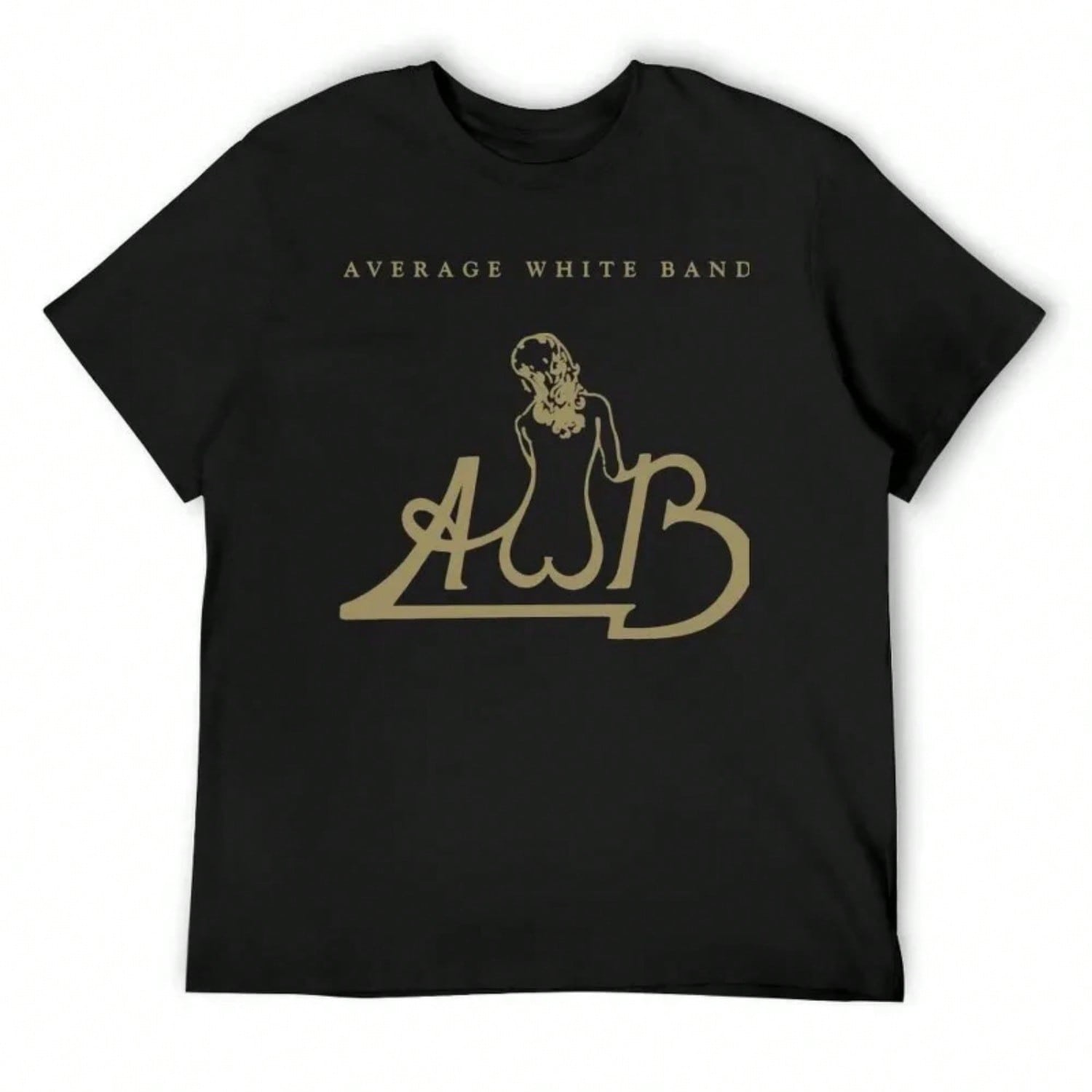 2025 AWB Average White Band Gold Logo Album 1974 T-Shirt Graphics Shirts Graphic Tee Hippie Clothes unisex Tee High Quality Tee S разноцветный