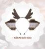 Christmas Deer Antlers Headband: Cute Plush Cosplay Animal Ears Accessory