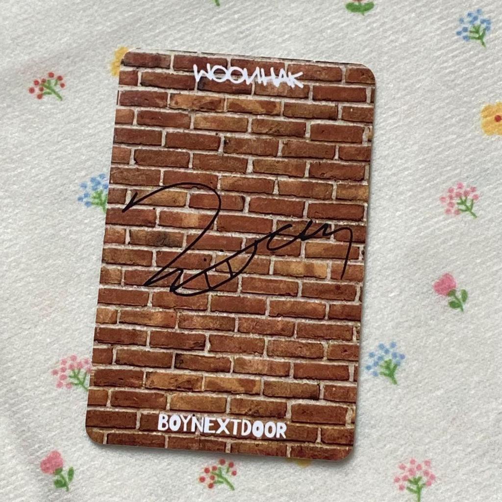 [USED] BOYNEXTDOOR Unaku WHO! Weverse Trading Card