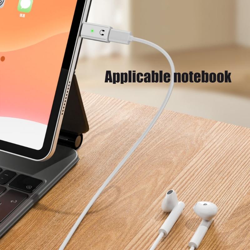 USB Type C To 8Pin Male to Female Headphone Music Adapter for Cellphone Tablet