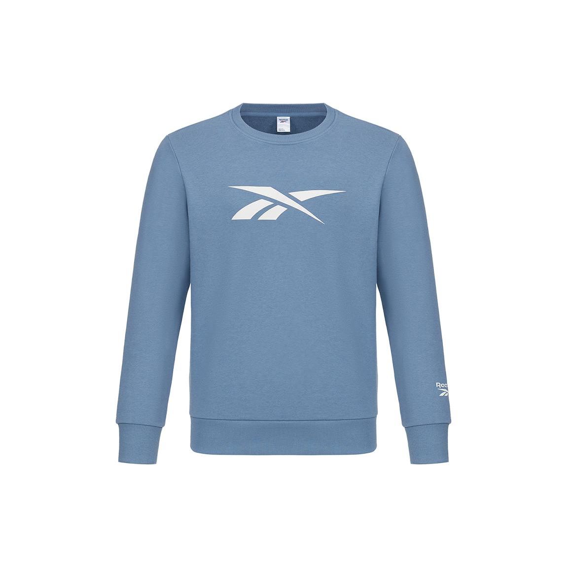 

Reebok Свитшот-пуловер с логотипом, однотонный, унисекс, синий HI3372 L