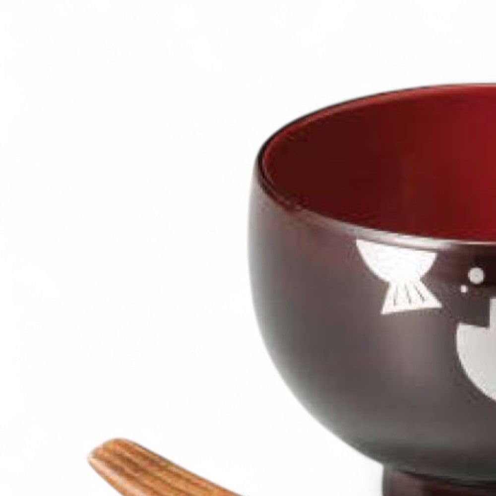 Bowl and Resin Synthetic and Made in Japan J-kitchens (Wood Lacquerware, Hand-Painted) Spoon/Fork (Wood Urethane) PID-527407