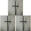 Geometric Black Cross Jewelry With Electroplated Alloy Pendant For Elegant Women