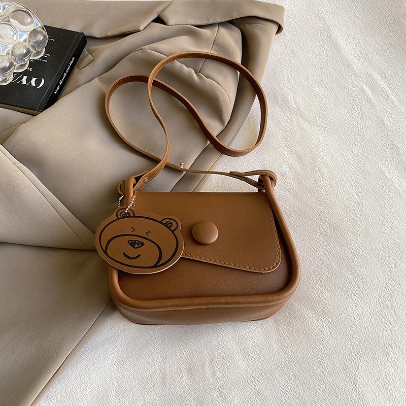 Retro small bag women's new trendy fashion texture shoulder bag high sense contrasting color versatile messenger small square bag