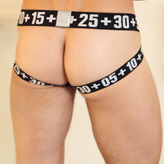 Men's Sexy Low Waist U Bulge Pouch Hollow Strap  Thongs Briefs Underwear
