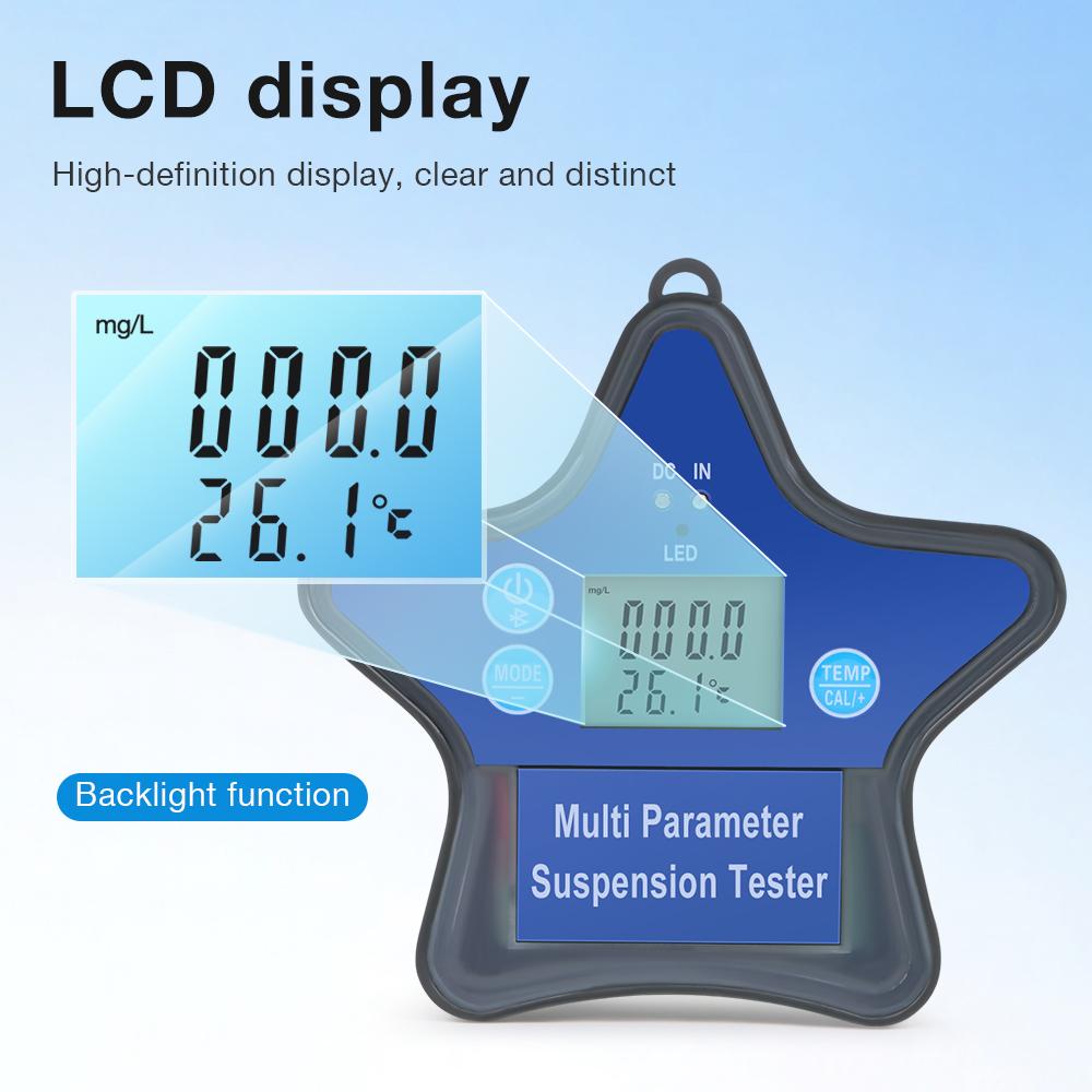 Tuya Bluetooth 9-in-1 Floating Water Quality Tester Digital PH Meter Salinity TDS EC Temp CL S.G CF for Aquarium Hydroponic Pool