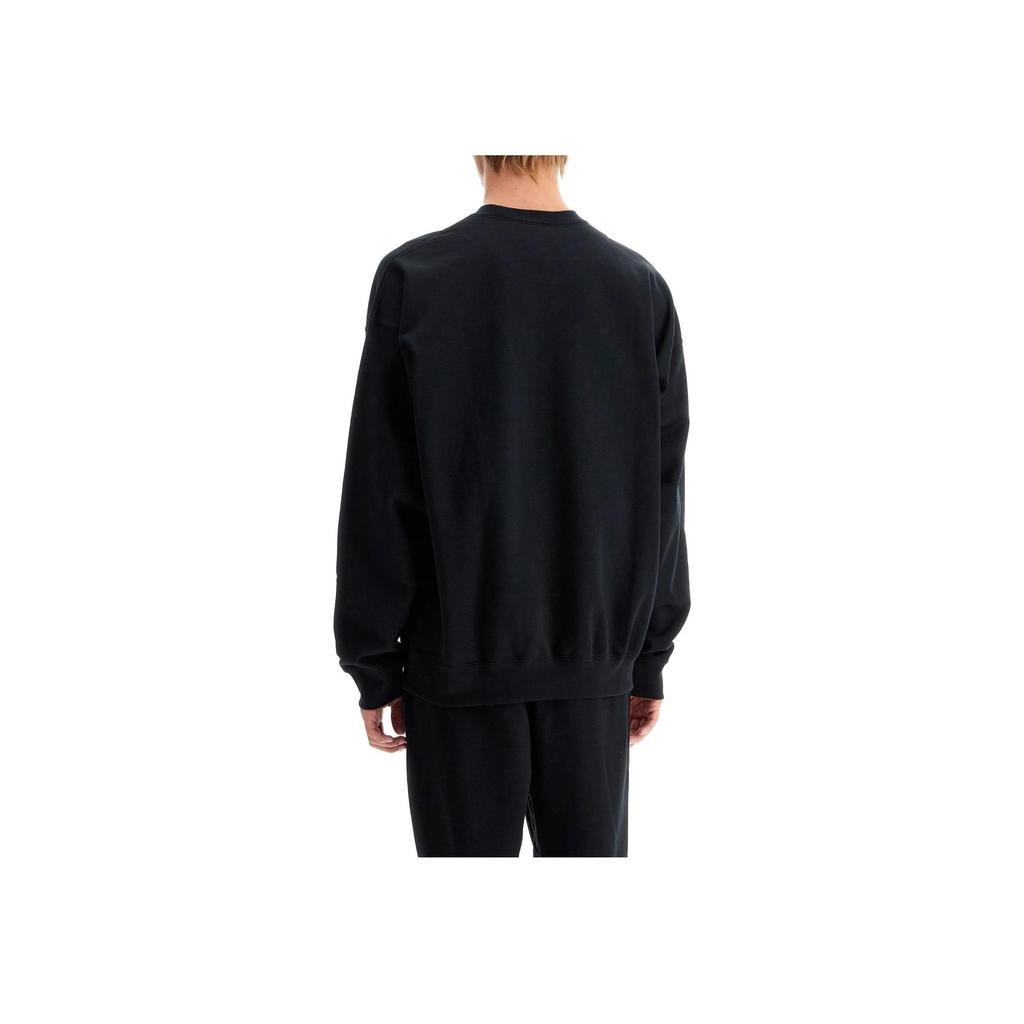 Y-3 Solid Color Crew Neck Pullover Long Sleeve Sweatshirt Women sweatshirt Black IW0075
