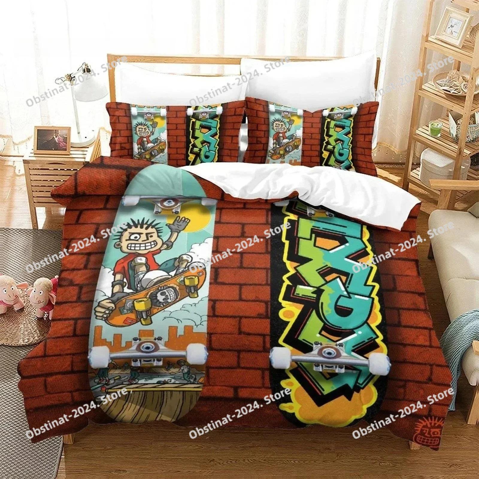 

Comforter 3D Rock Music Mxpx Bedding Set Single Twin Printed Bed Set With Soft Single Double Queen Super King Size Comforter (quilt)-EU Single(135*200cm)3pcs