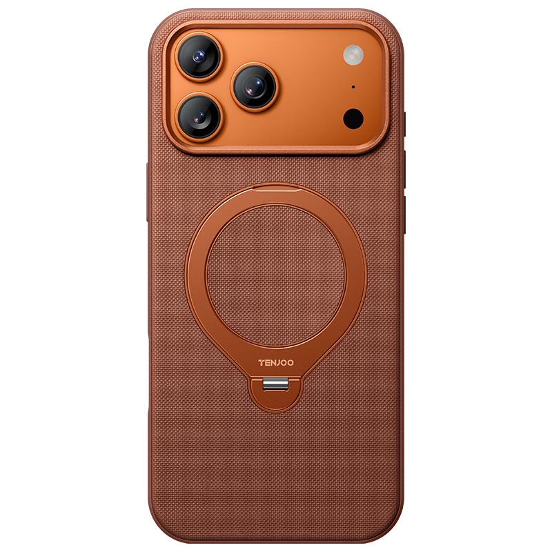 

Tianjue Tech Fabric Magnetic Phone Case with Universal Kickstand for iPhone 17 Pro/Pro Max iPhone17 Pro Max