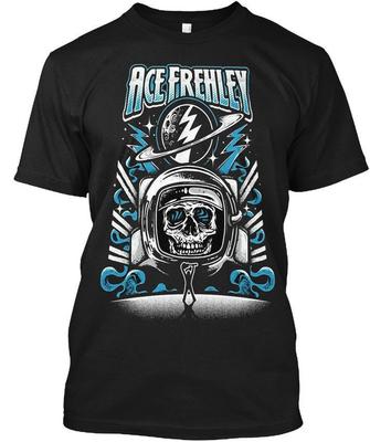 Ace Frehley Koncepční Bavlněné Tričko s Krátkým Rukávem S-2XL Černé Pánské D1192 Unisex Tričko