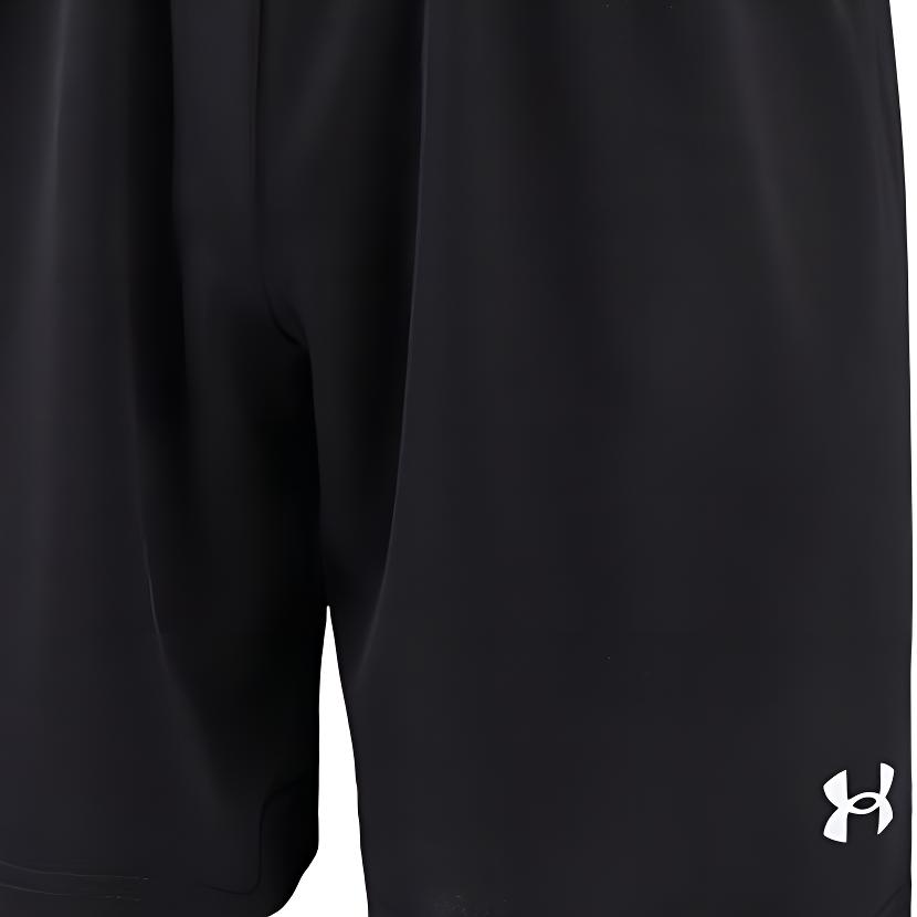 Under Armour SS25 Mens Outdoor Series Logo Solid Loose Fit Quick-Dry Breathable Knitted Sports Shorts Men shorts Black 25500218-001