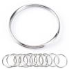 10pcs Steel Key Ring Split Key Ring Nickel Key Ring Nickel Plated Steel Ring