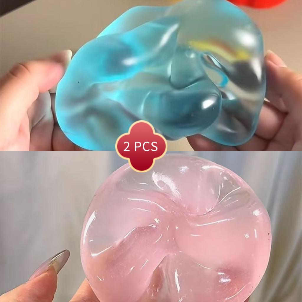 Blue Maltose Stress Soft Ball Fidget Sensory Toy For   Slow Rebound Squeeze Decompression Toy For Adults