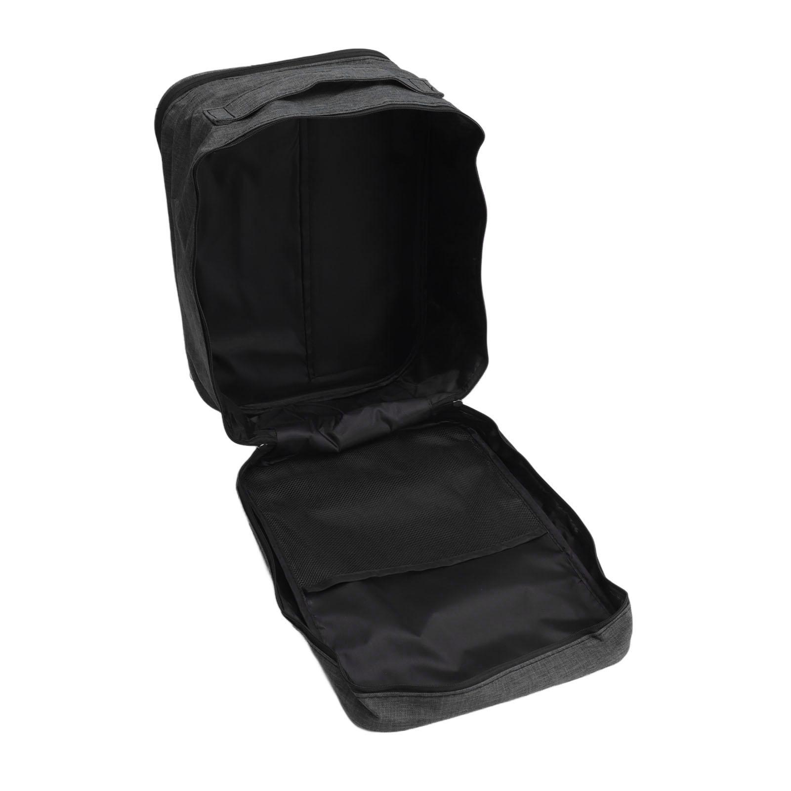 

3 Layers Travel Shoe Bag Holds 3 Pair of Shoes Waterproof Portable Shoe Storage Bag for Travel Camping Daily Use Black чёрный