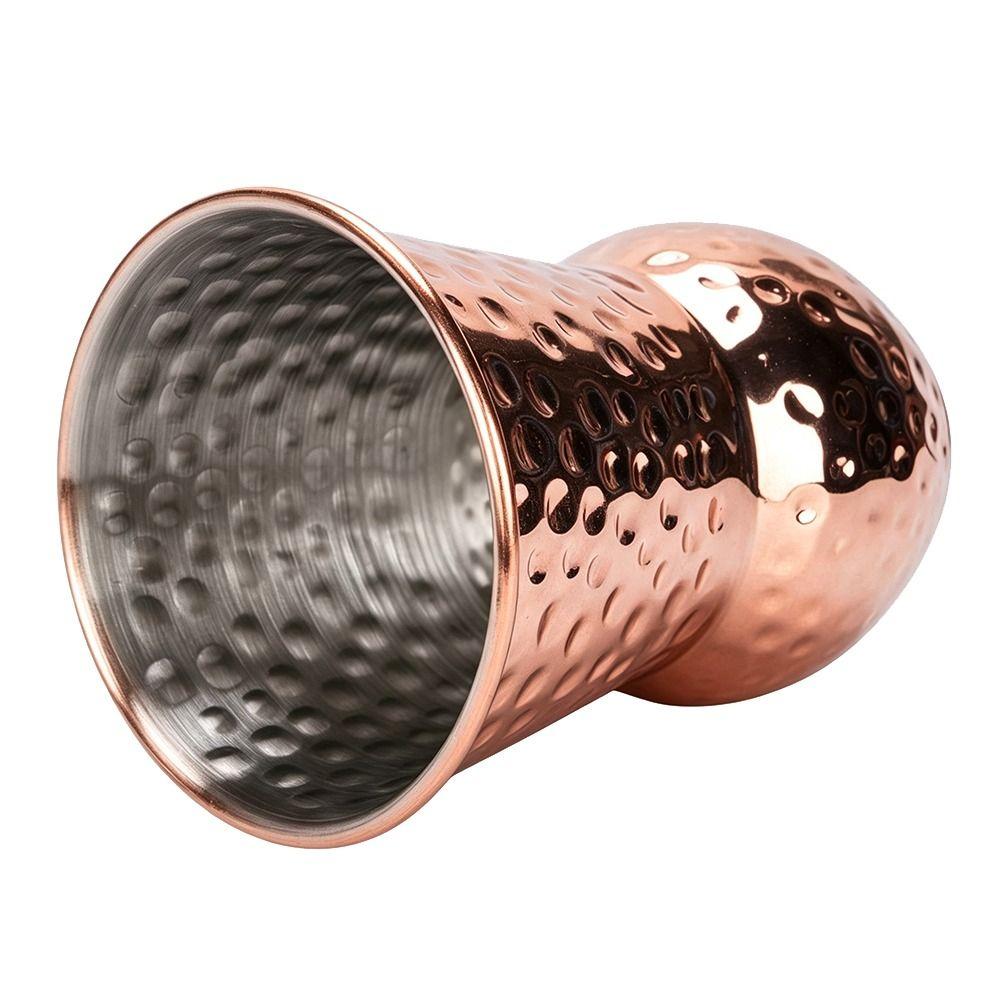 304 Stainless Steel Hammered Drinking Cup Copper Plated Insulated Cocktail Cup Home