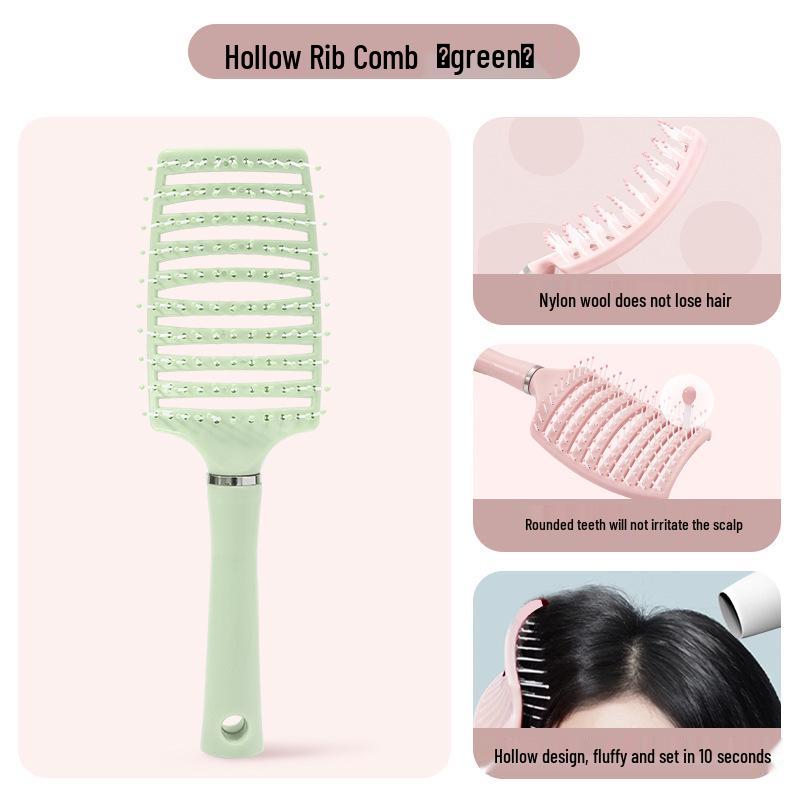 Large Rib Airbag Comb: Fluffy Curling & Massage Styling Tool for Long Hair