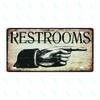 No Smoking Wifi Exit Toilet Indication Sign Tin Plate Vintage Metal Sign For Shop Bar Home Decor Poster Customizable DC0057A