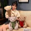 Cute Sitting Pose Teddy Bear Plush Toy with Wool Scarf – Perfect Gift for Girlfriend