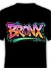 Bronx Graffiti -Shirt Suitable for Teen - Urban Streetwear with Bronx Lettering, Soft Round Neck Short Sleeve Casual Shi