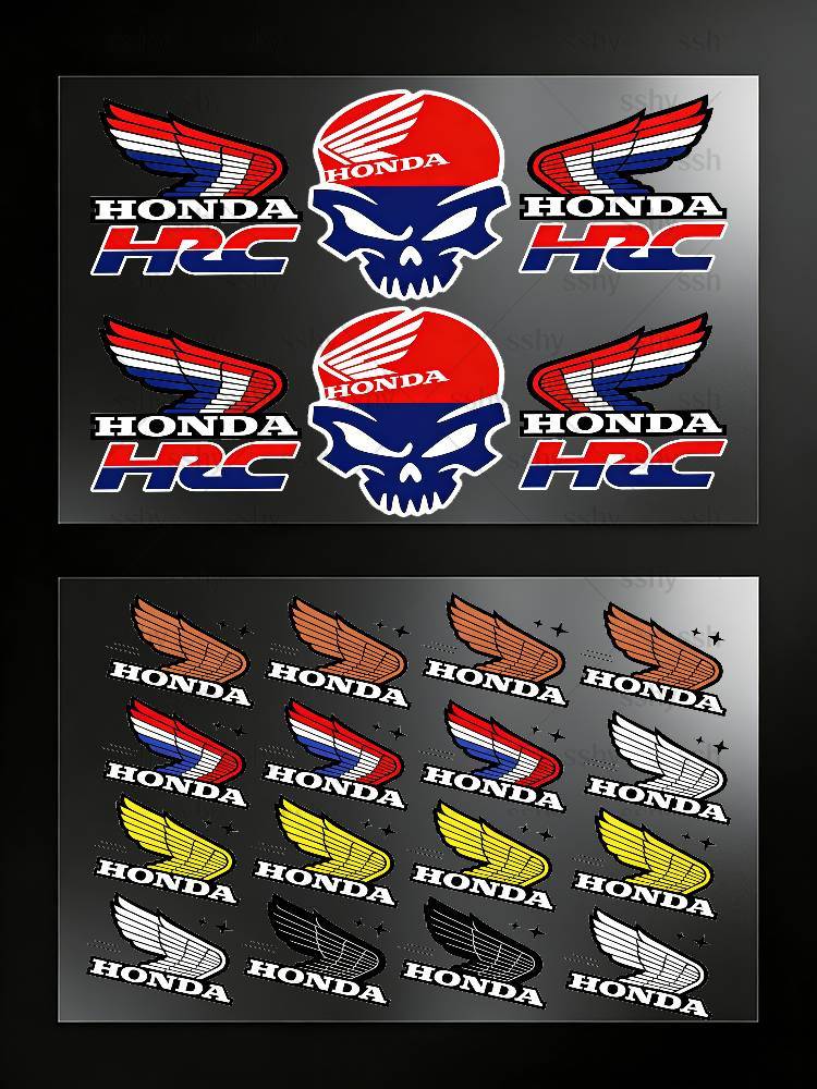 ZLQ4  For HONDA Stickers Moto Sticker Auto Body Bumper Windows Motorcycle Laptop Walls Vinyl Decal Car Tuning Accessories