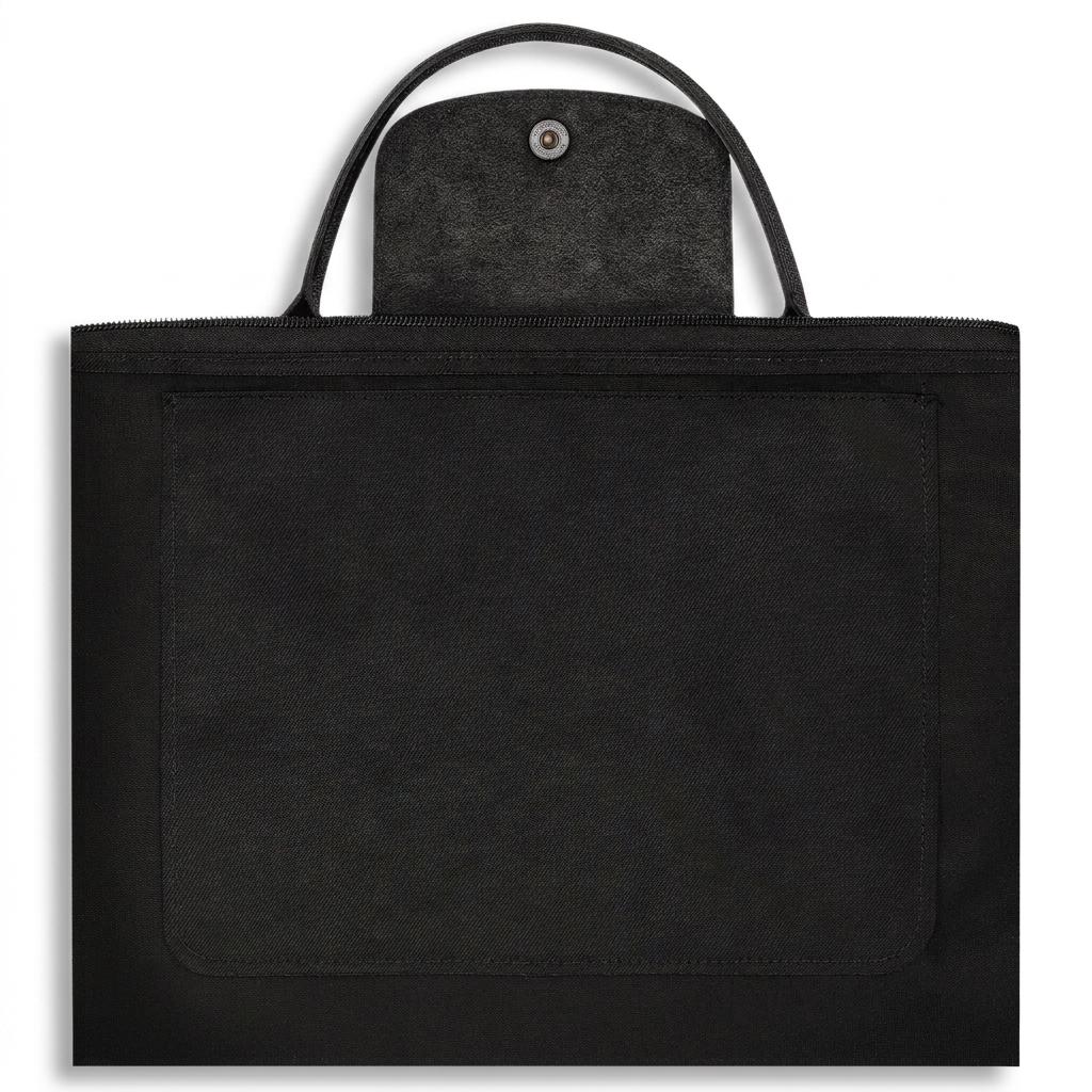 Longchamp Le Pliage Energy 32 Borsa Pieghevole a Forma di Raviolo Borsa a Tracolla in Tela Riciclata Media Borse da Donna Nero 1515HSR001