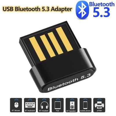 Adapter USB Bluetooth 5.3 Mini bezprzewodowy odbiornik Bluetooth Nadajnik do komputera PC Głośnik do laptopa Mysz Muzyka Audio Dongle