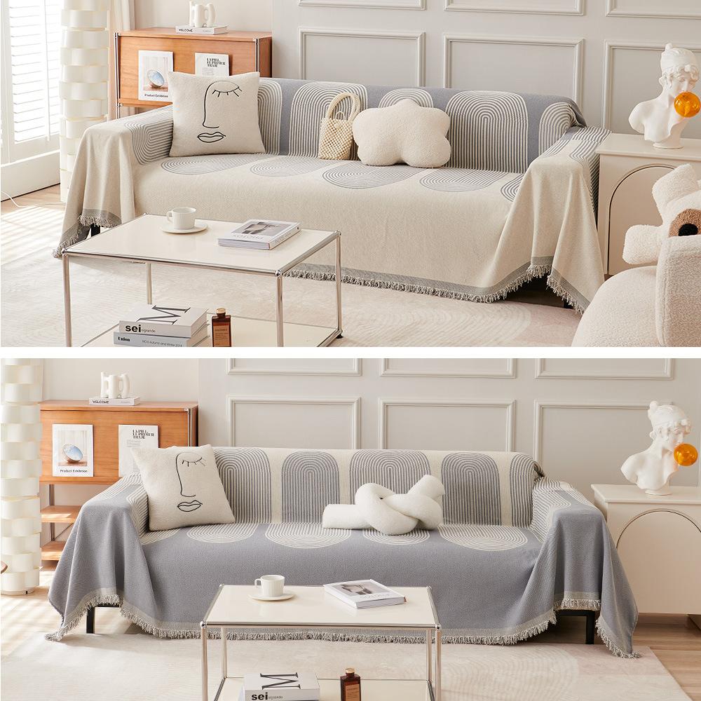 Neues Verdicktes Anti-Katzenkratz Chenille Doppelseitiges Sofa-Handtuch für Alle Jahreszeiten, All-inclusive, Einfacher Sofabezug, Sofa Vollbezugs-Handtuch