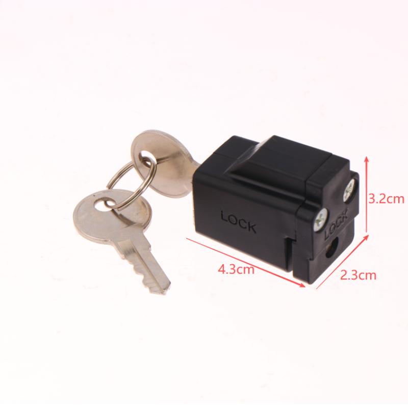Aluminum Alloy Window Locks With 2 Keys Window Restrictor Lock Durable Portable Practical Exquisite For Hospital Bank