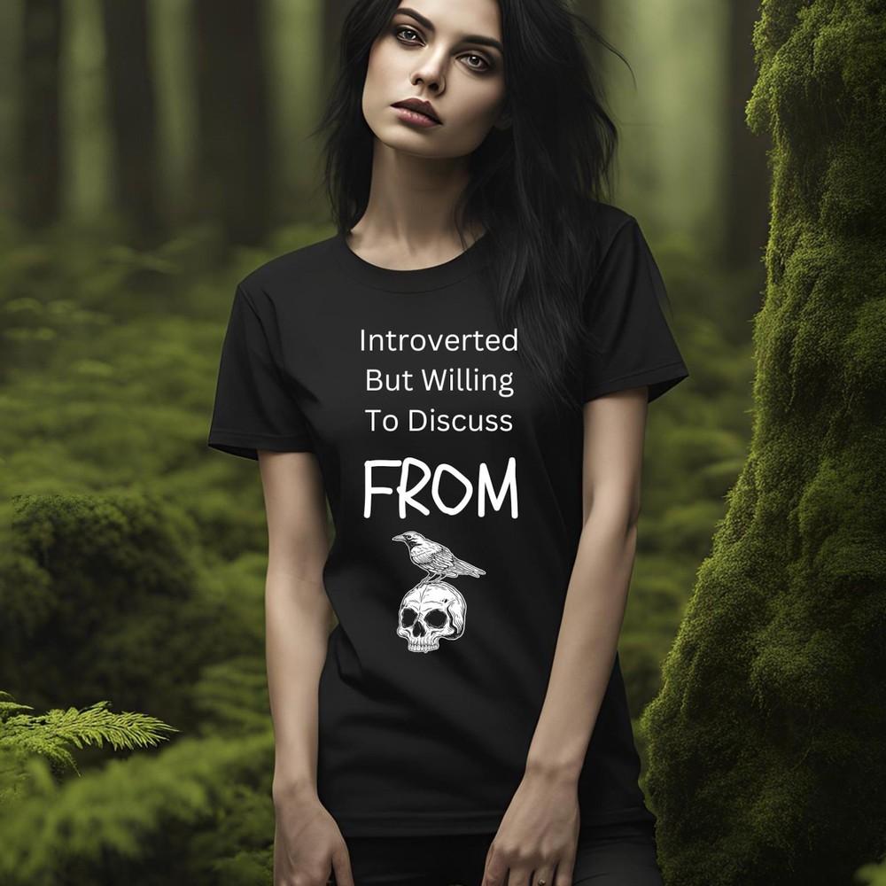 26 ИЗ Телешоу Фан Унисекс Футболка, Интроверт, но готов обсудить ИЗ, Хлопковая Унисекс Футболка XXXL