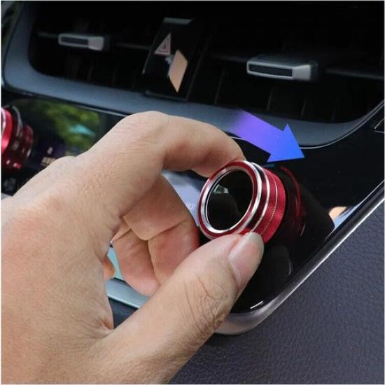 Dashboard Console Air Condition Knob Red Trim For Toyota Corolla -2025