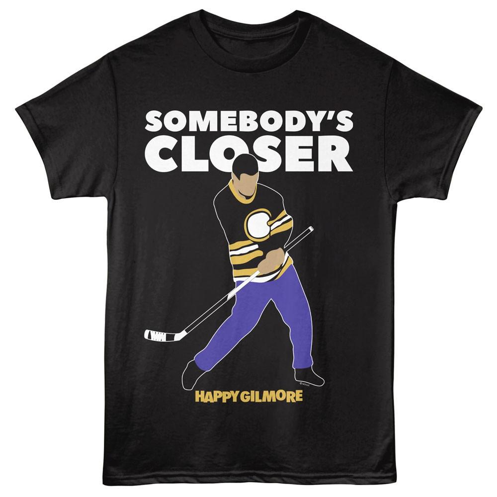 Happy Gilmore Movie Hockey Stick Sombody Closer Men T Shirt S