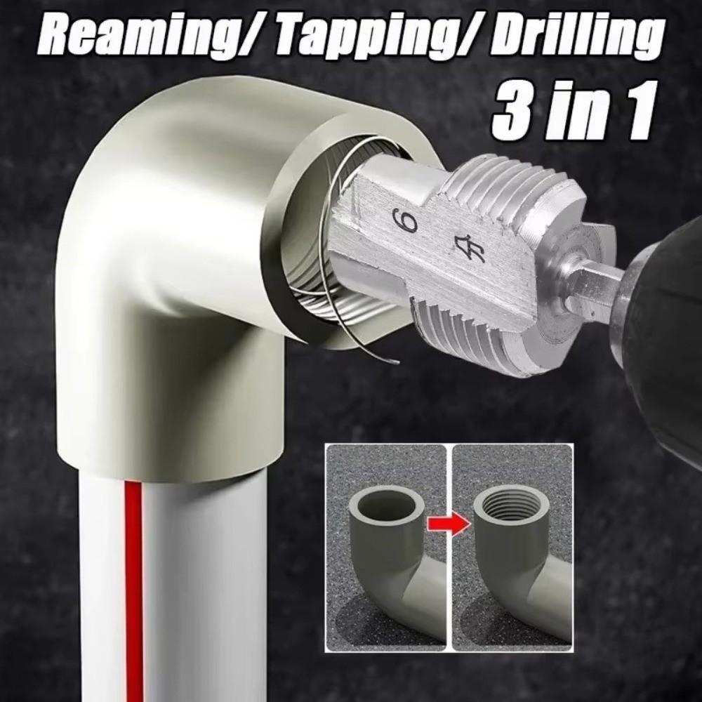 Drilling Tools Electric Drill Opener 4/6 Points Hexagonal Pipe Opener  Quick Thread Cutting